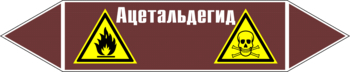 Маркировка трубопровода "ацетальдегид" (пленка, 358х74 мм) - Маркировка трубопроводов - Маркировки трубопроводов "ЖИДКОСТЬ" - vektorb.ru