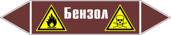 Маркировка трубопровода "бензол" (пленка, 252х52 мм) - Маркировка трубопроводов - Маркировки трубопроводов "ЖИДКОСТЬ" - vektorb.ru